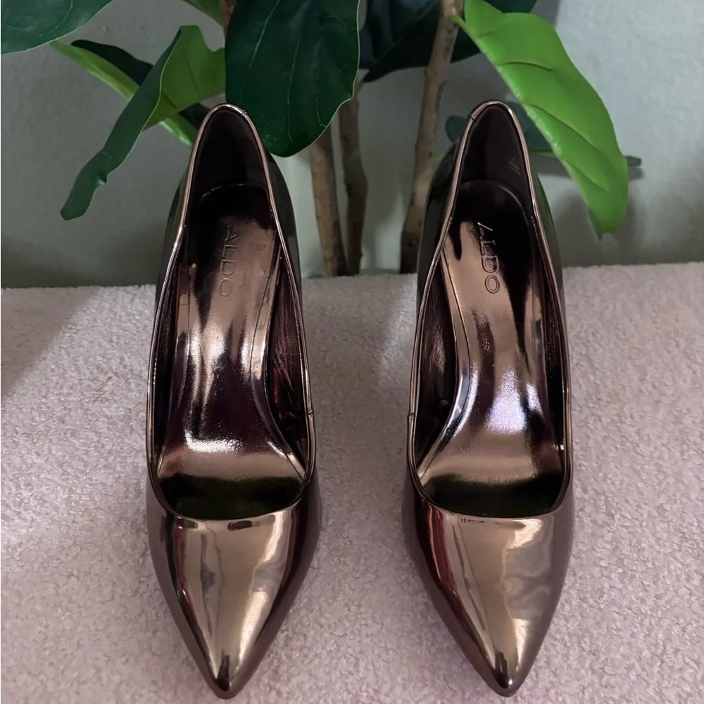 Aldo brown stilettos high heels - Picture 1 of 7